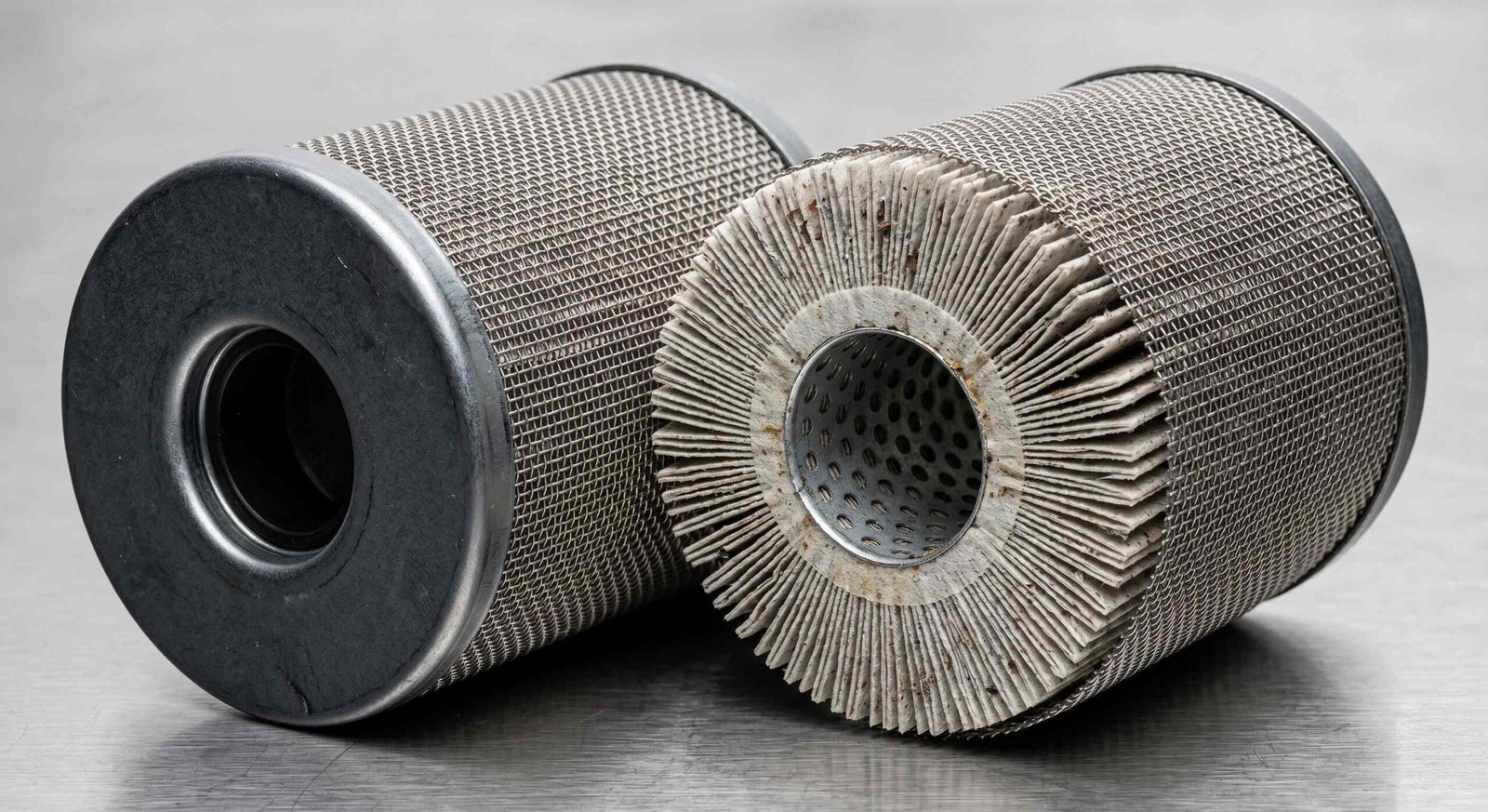 Engineering Team Inspecting Filter