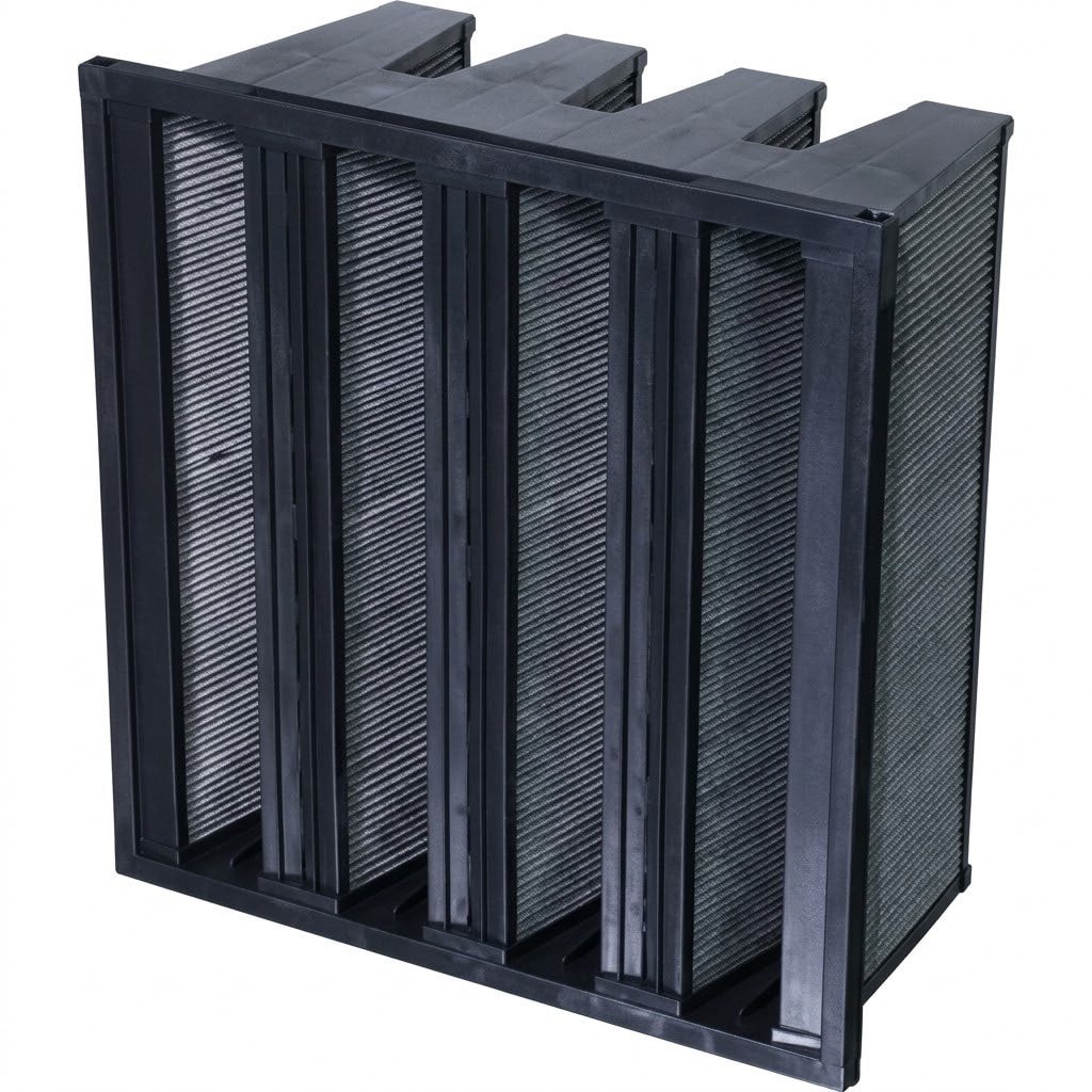 Odor Removal V-Bank Carbon Filter