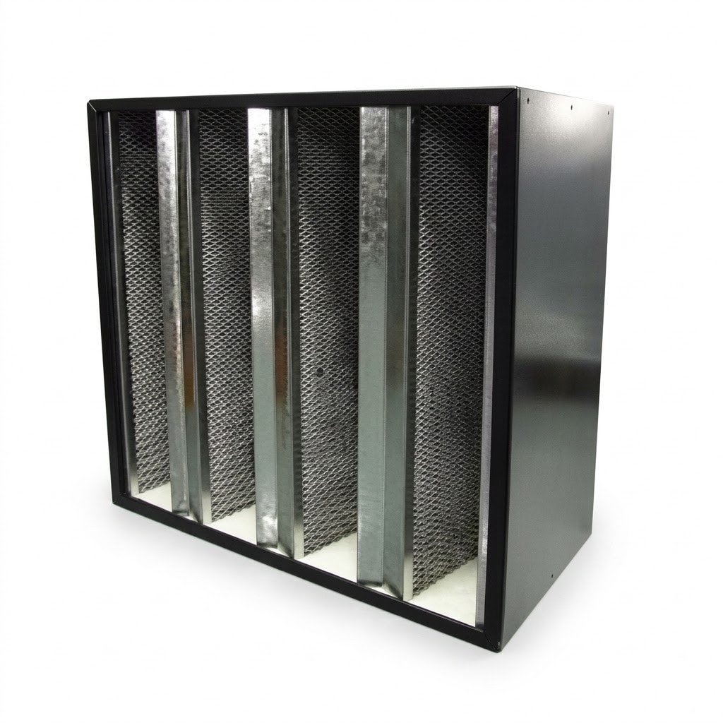 Custom V-Bank Activated Carbon Filter